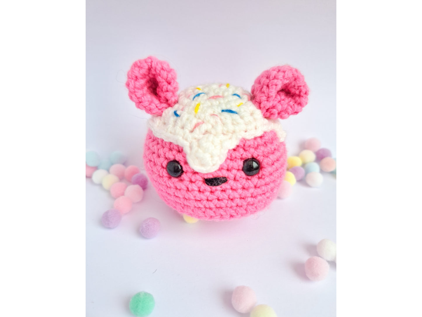 Cupcake Bear kawaii crochet pattern - Easy Amigurumi pattern