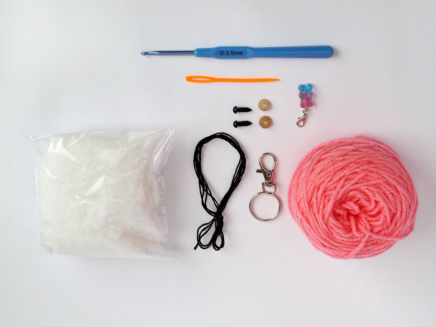 bunny toy beginner crochet kit - No sew crochet craft kit