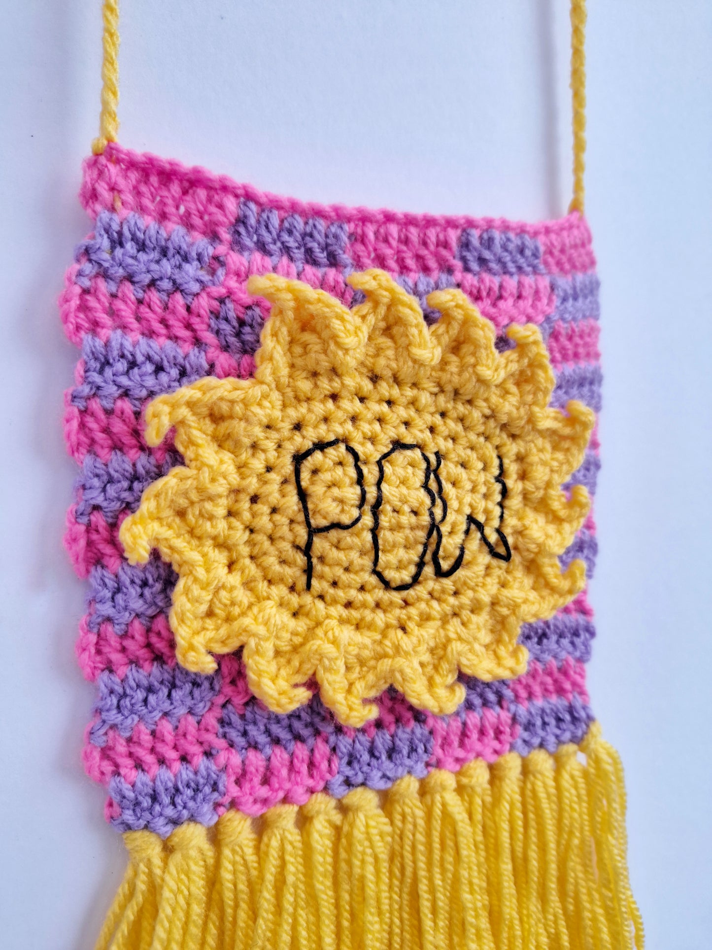 Crochet wall hanging pattern - easy crochet pattern tutorial - Crochet pattern only as a PDF digital download