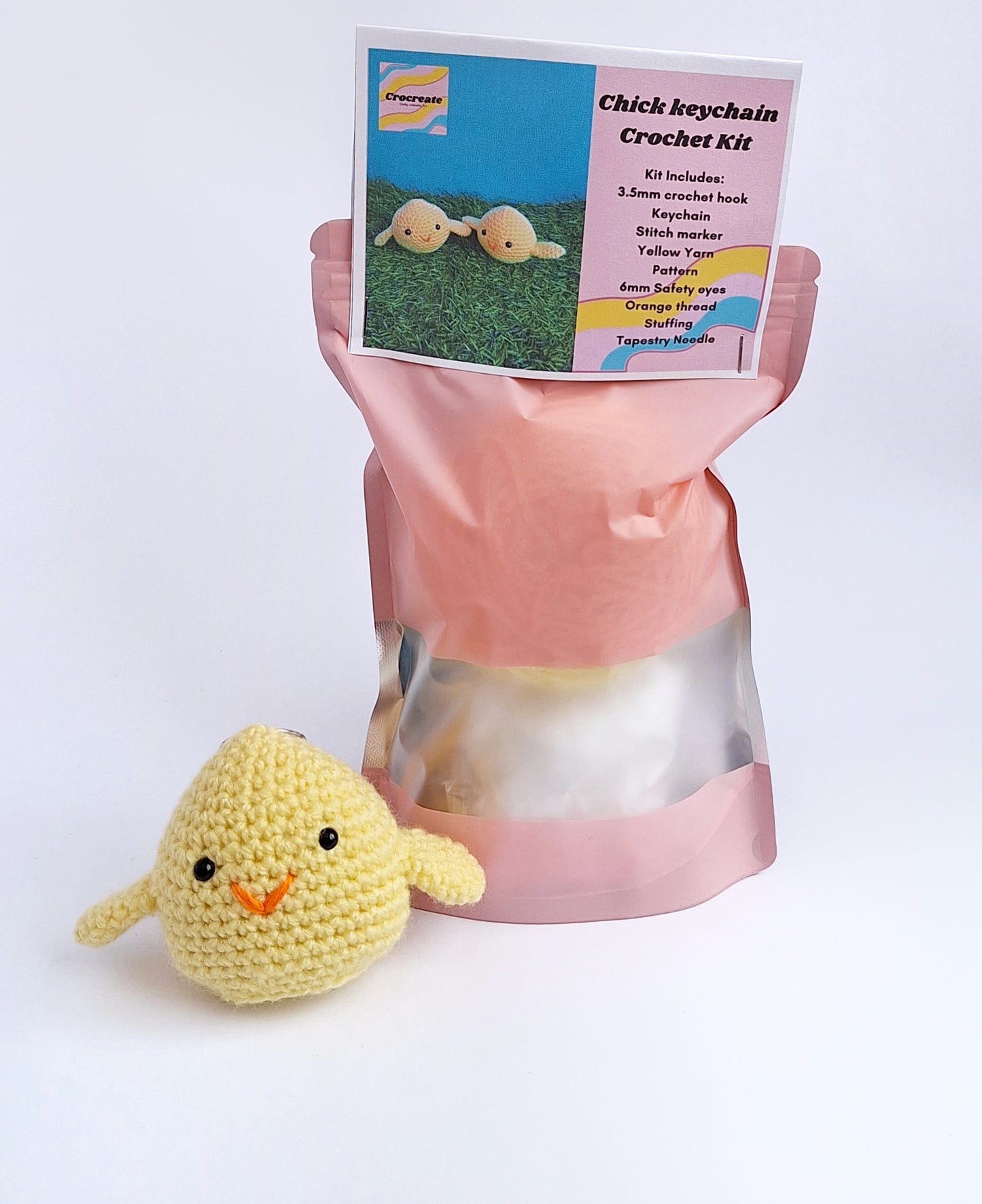 Amigurumi chick no sew crochet kit