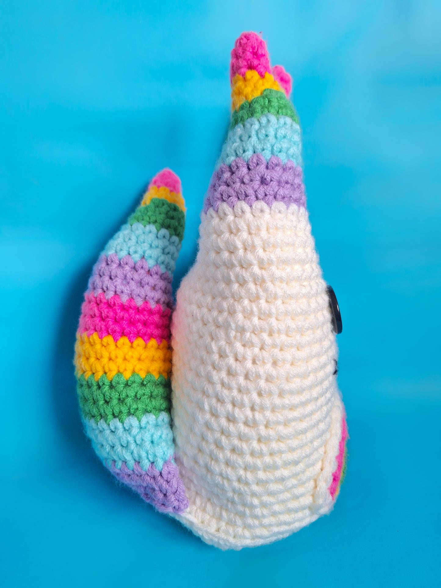 Creepy cute Monster crochet pattern - rainbow crochet amigurumi monster plushie