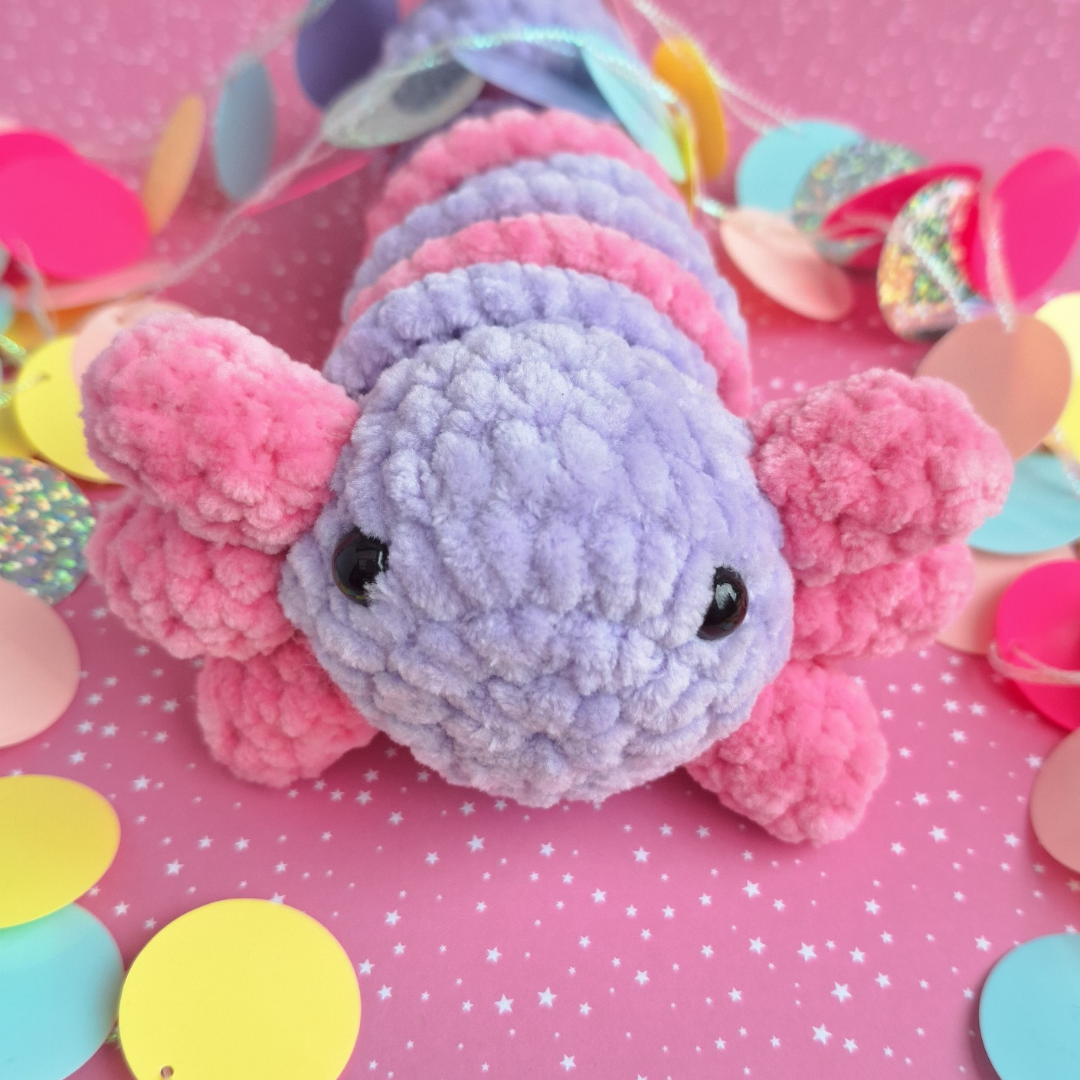 Axolotl fidget toy crochet pattern - Digital download