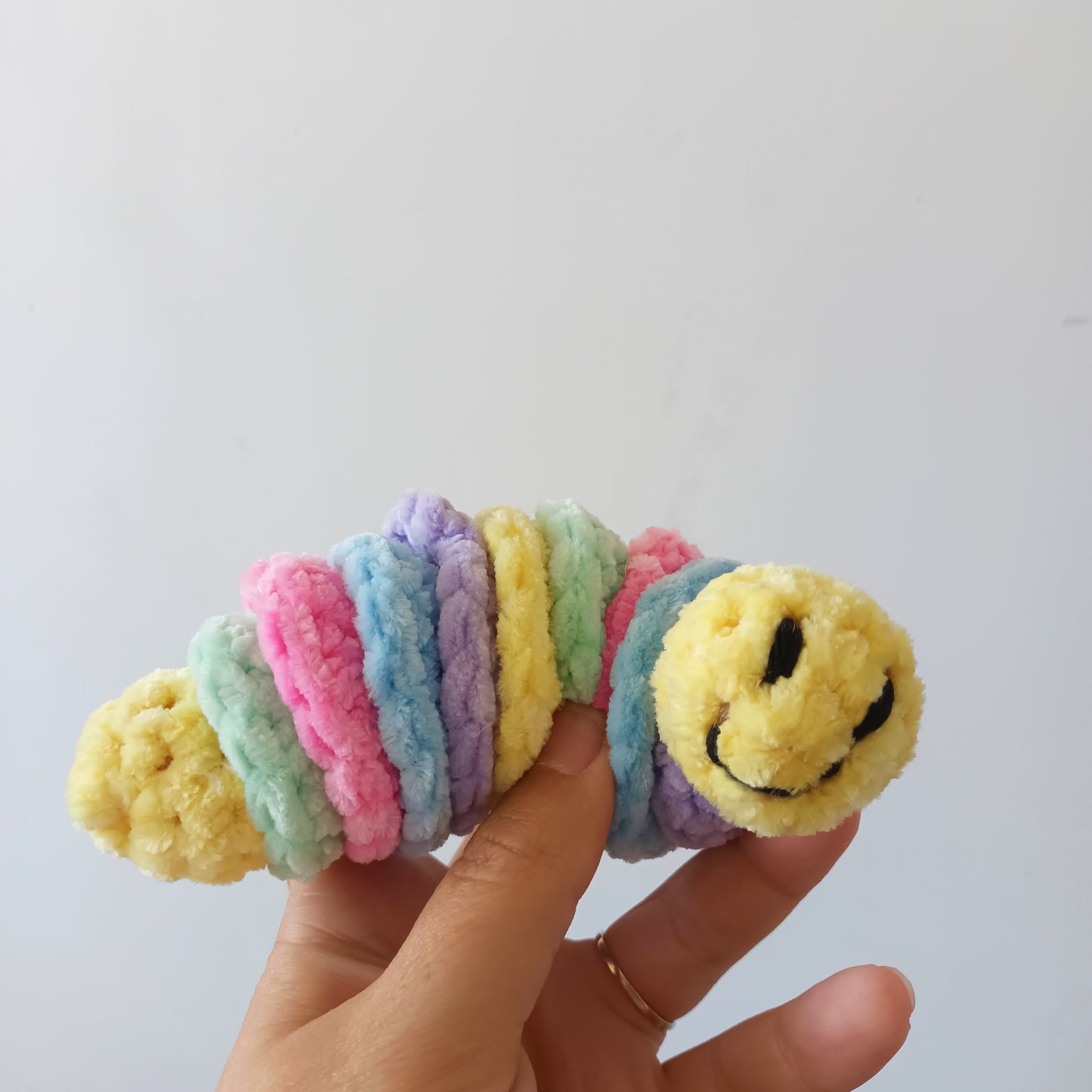 Easy crochet fidget toy pattern - crochet worry worm pattern Digital Pattern only