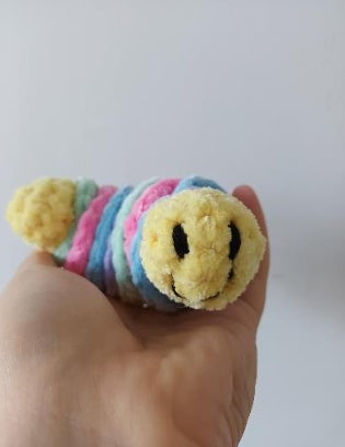 Easy crochet fidget toy pattern - crochet worry worm pattern Digital Pattern only