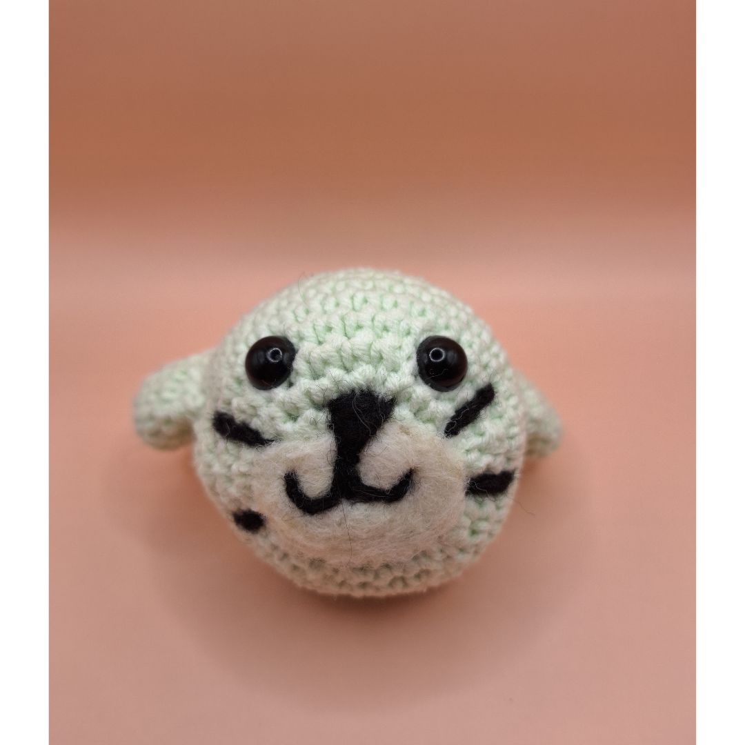 Amigurumi crochet pattern for a kawaii seal under the sea plushie
