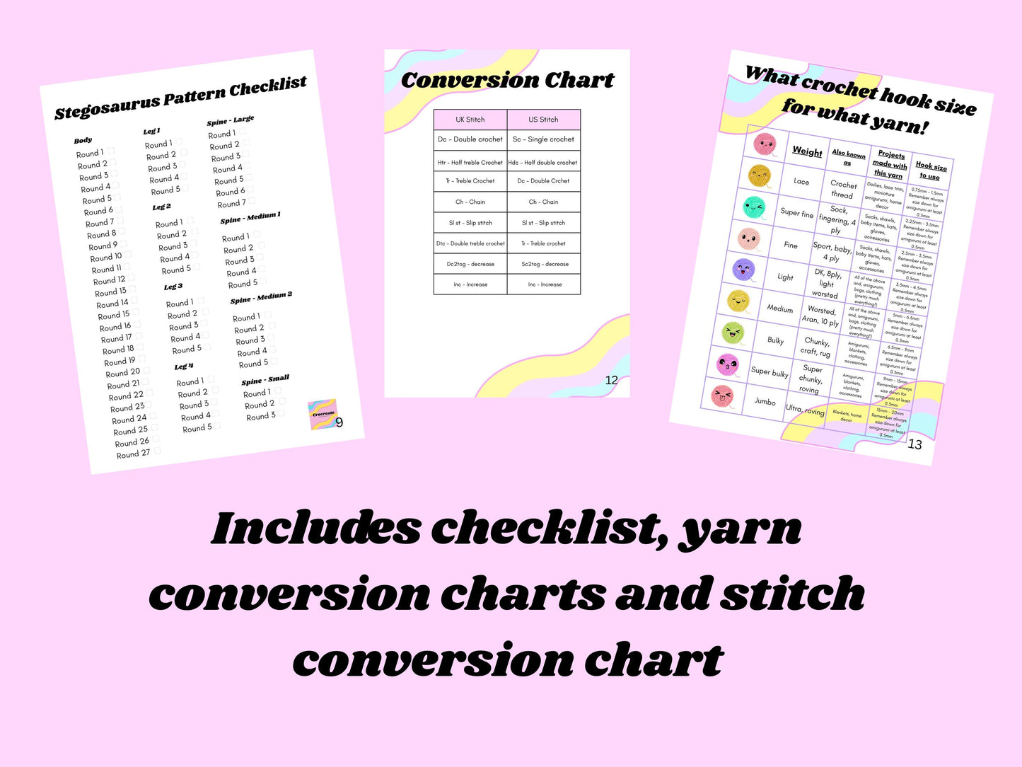 Dinosaur toy crochet pattern