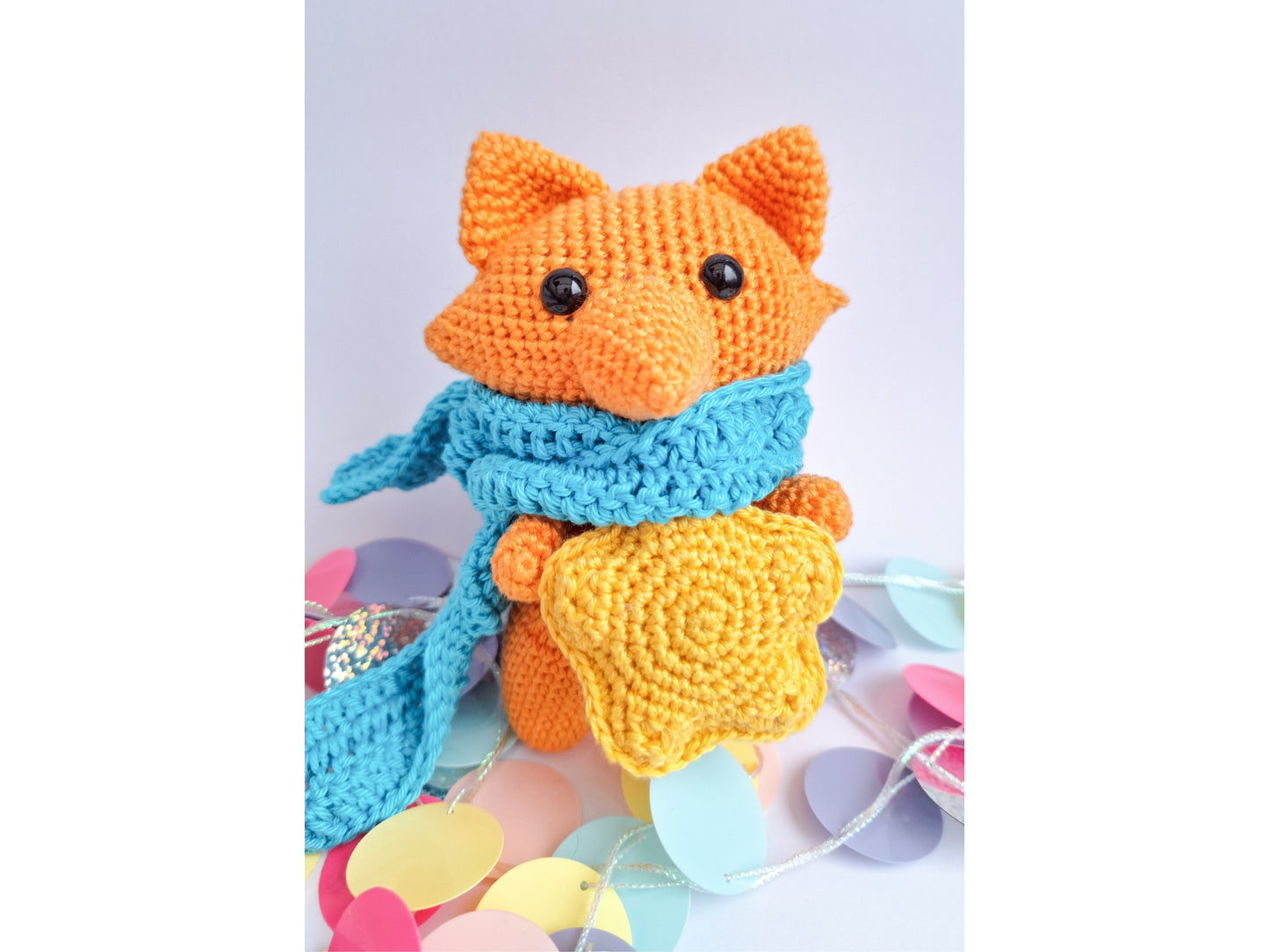 Fox Crochet pattern - Stuffed fox plush amigurumi crochet pattern