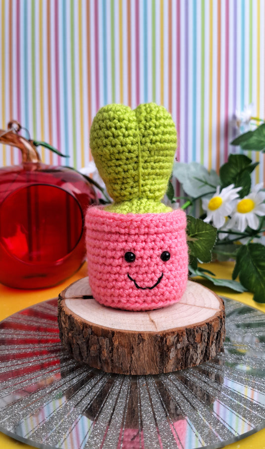 diy cactus Crochet amigurumi pattern - fake small succulent crochet pattern for succulent lovers