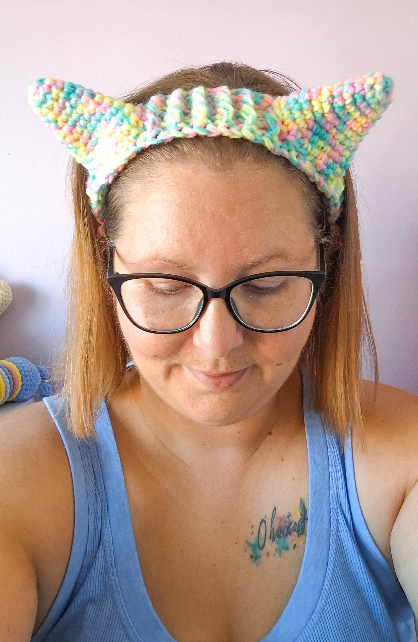 Cat Ears Headband Crochet Pattern