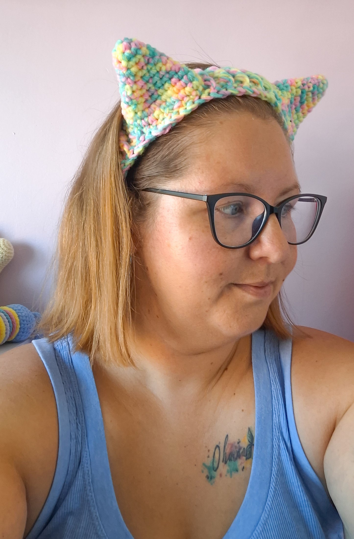 Cat Ears Headband Crochet Pattern