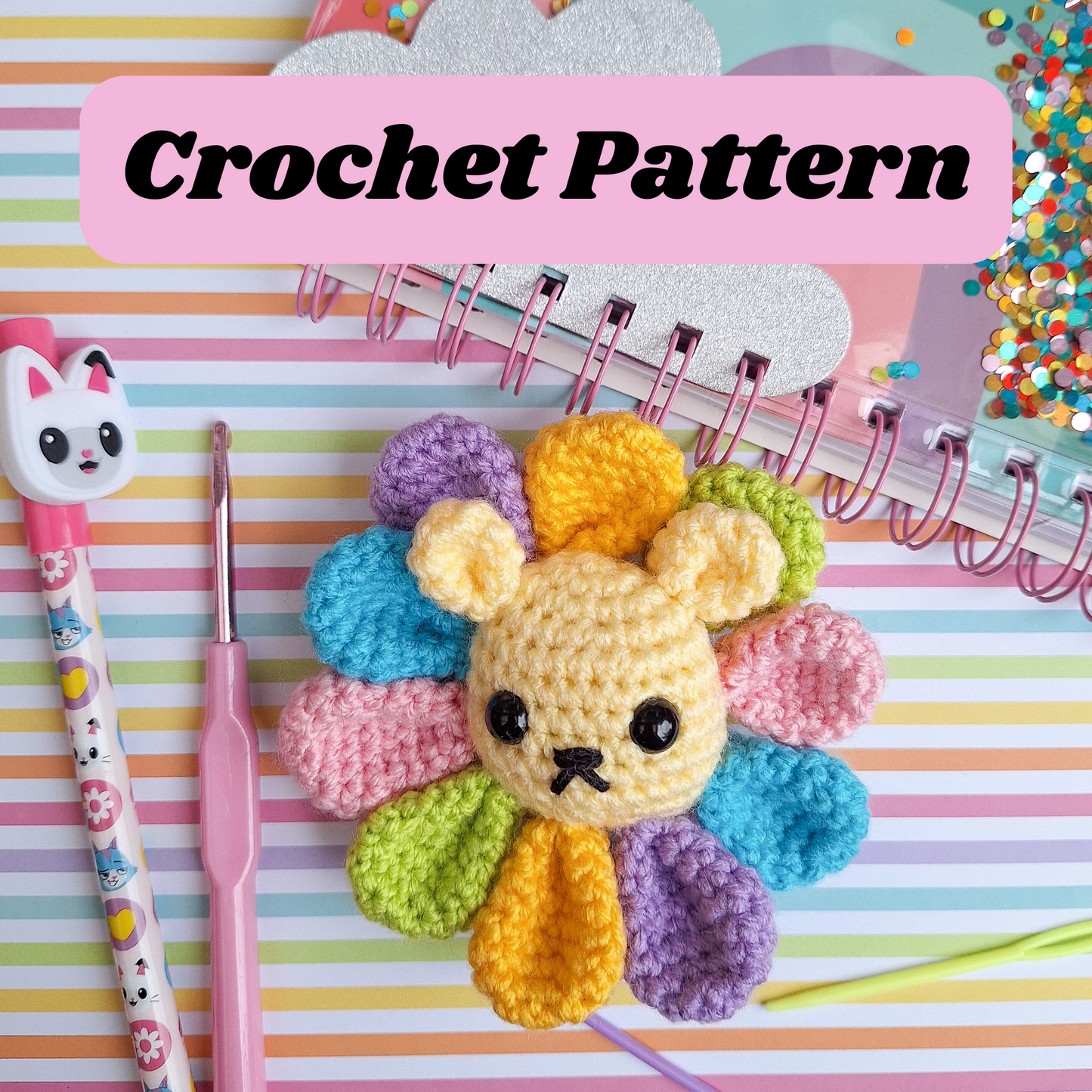 Crochet bear pattern, amigurumi pattern